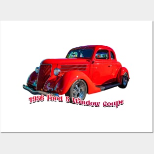 1936 Ford 5 Window Coupe Posters and Art